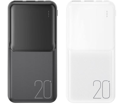 Εξωτερική Μπαταρία XO Design PR252, 20000mAh, 10W, 2 x USB-A, Μαύρη
