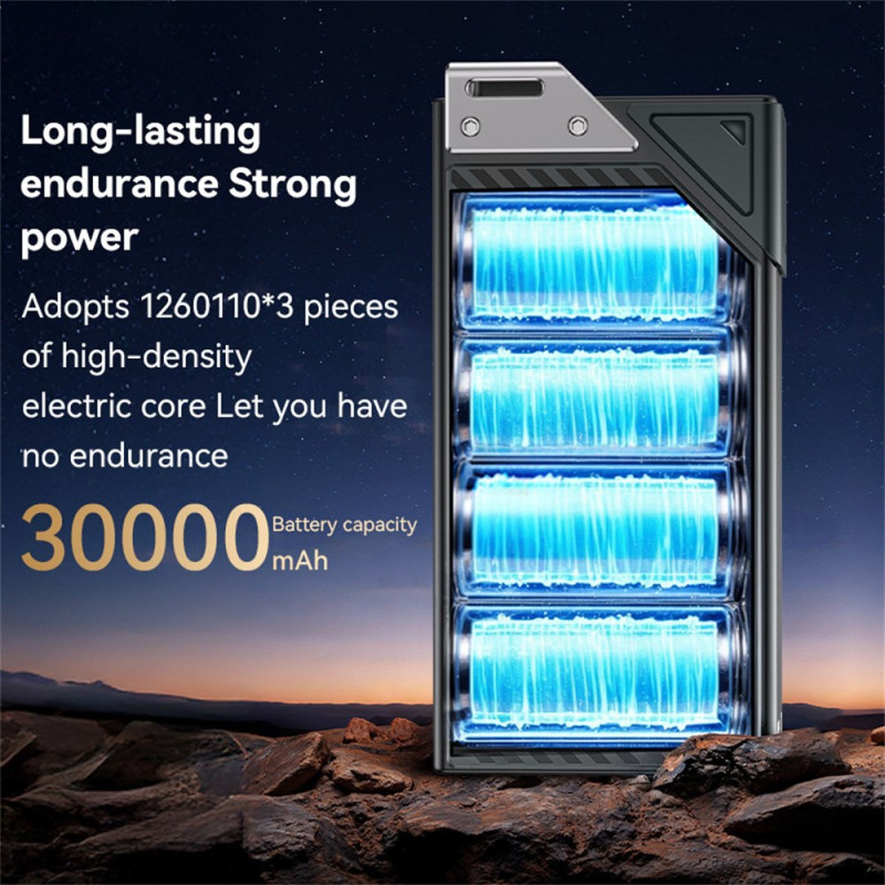 Εξωτερική Μπαταρία Yesido YP62, 30000mAh, 22.5W, QC + PD, 2 x USB-A - 2 x USB-C, Μαύρο