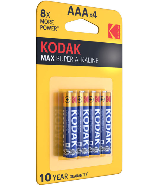 Μπαταρία Kodak Max Super, AAA / LR3, Σετ 4 τεμάχια