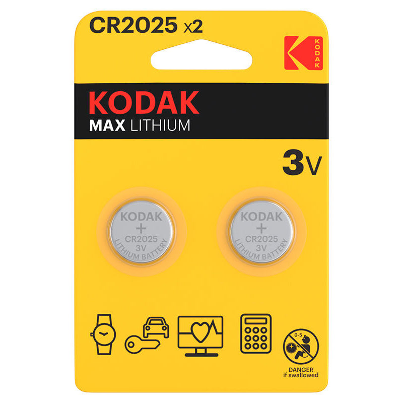 Μπαταρία Kodak Max, CR2025, Σετ 2 τεμάχια