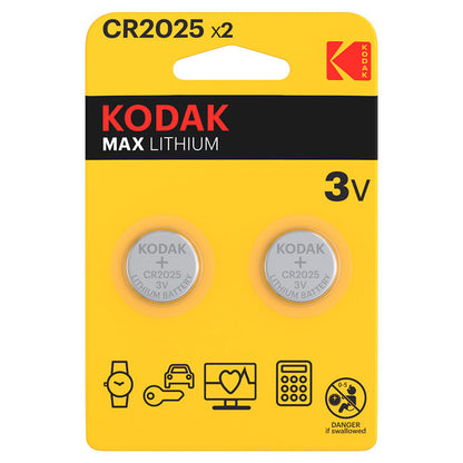 Μπαταρία Kodak Max, CR2025, Σετ 2 τεμάχια