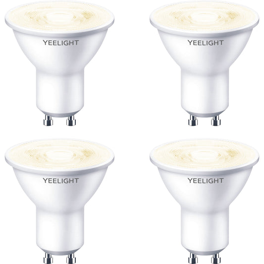 Λαμπτήρας LED Yeelight W1, Wi-Fi, GU10, 4.8W, 2700K, 350lm, σετ 4 τεμαχίων, λευκό YLDP004