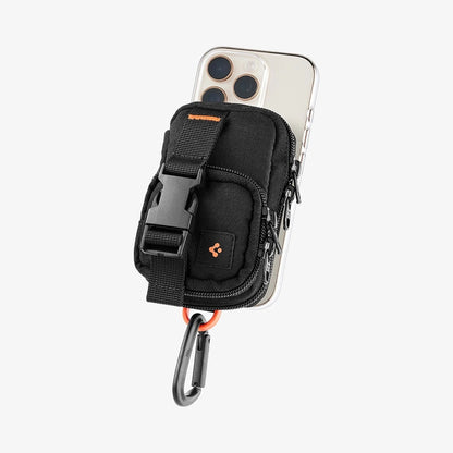 Τσαντάκι Universal MagSafe για Τηλέφωνο, Spigen, Snap Zip, Μαύρο AFA09338