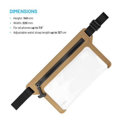 Τσαντάκι Waterproof Fixed, Universal, Μπεζ