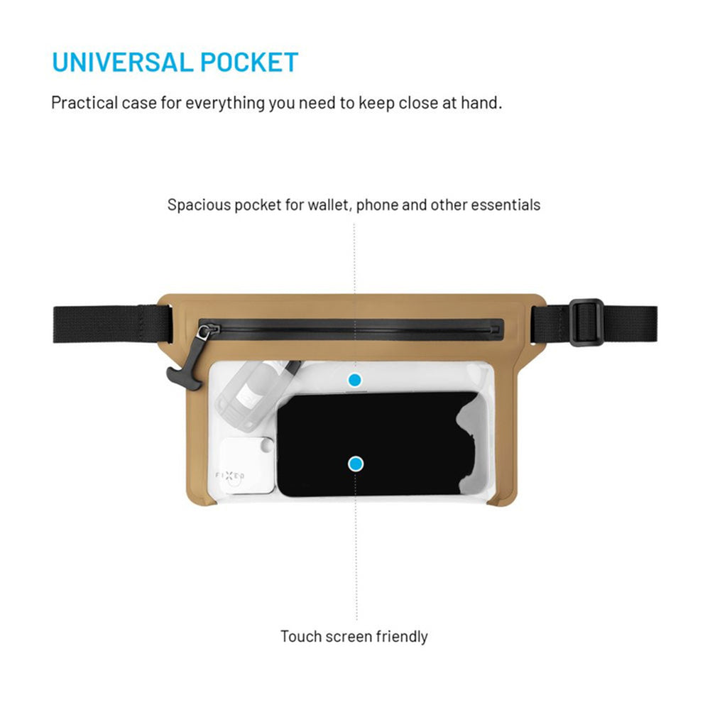 Τσαντάκι Waterproof Fixed, Universal, Μπεζ