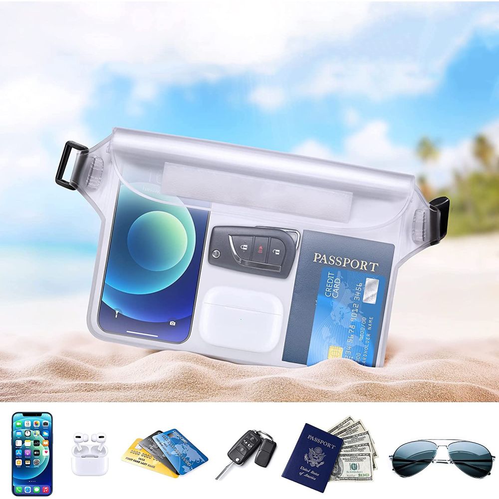 Waterproof Techsuit Waist Bag, Universal, Blue