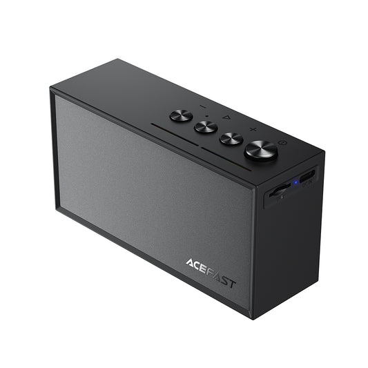 Ηχείο Bluetooth Acefast K9 Go, 7W, TWS, RGB, Αδιάβροχο, Μαύρο