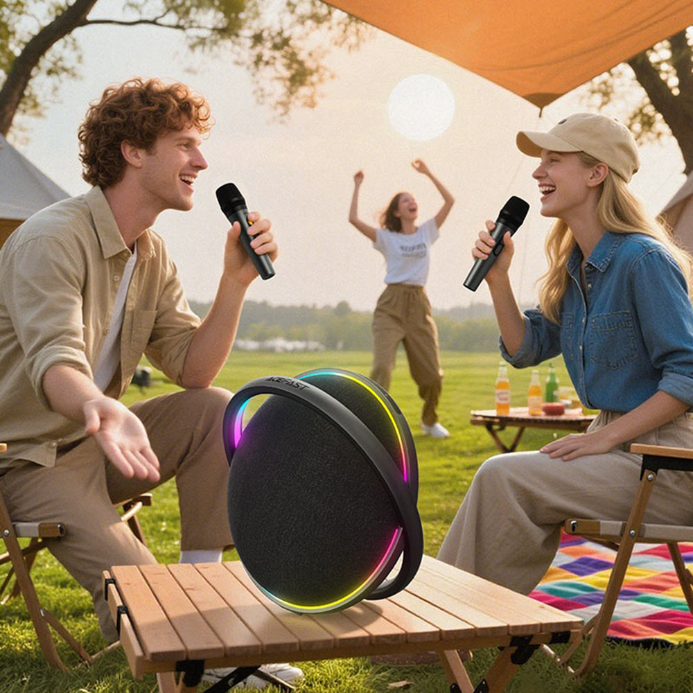Ηχείο Bluetooth Acefast Karaoke K5 Max, 350W, TWS, RGB, Αδιάβροχο, Μαύρο