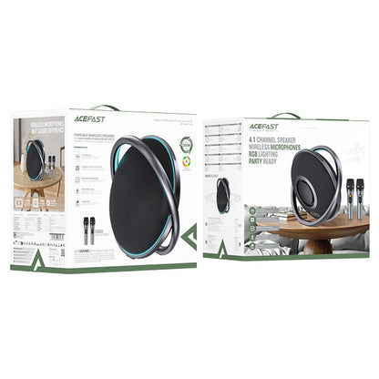 Ηχείο Bluetooth Acefast Karaoke K5 Max, 350W, TWS, RGB, Αδιάβροχο, Μαύρο