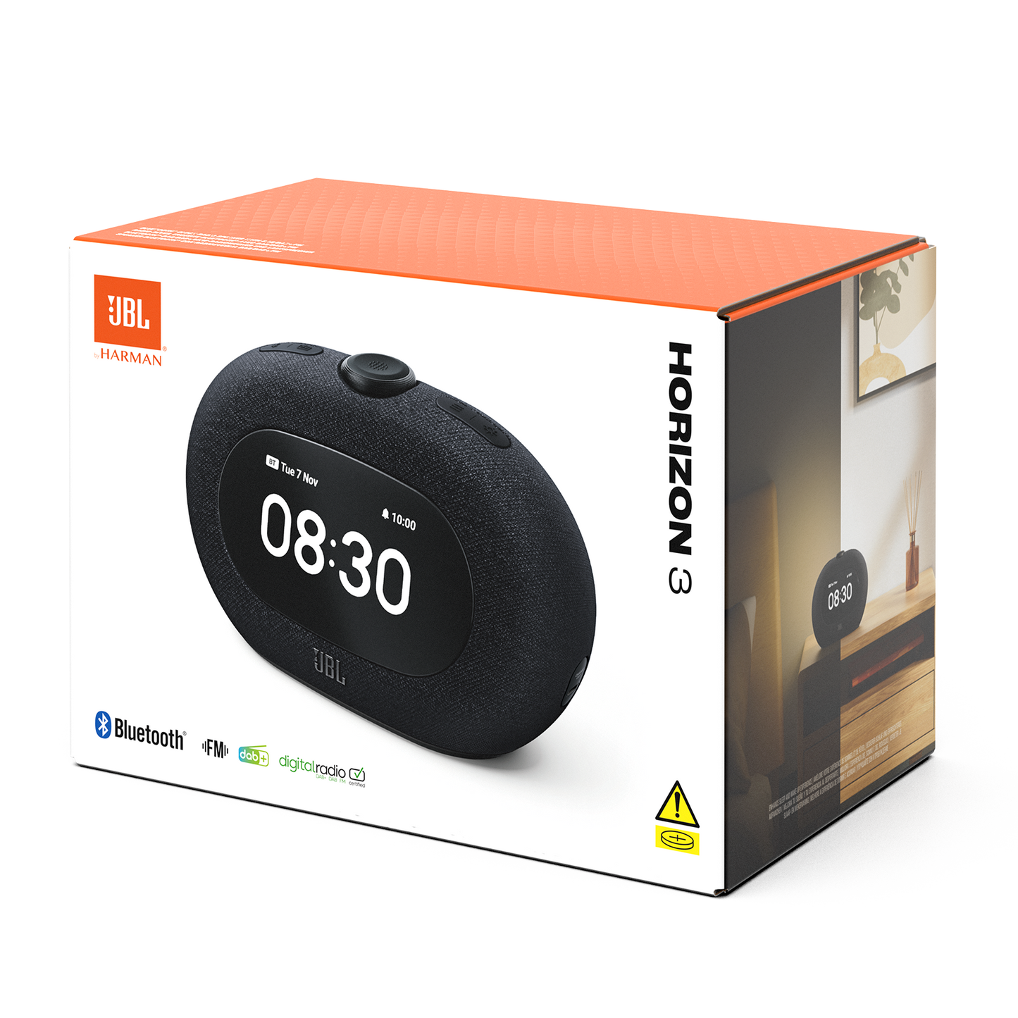 Ηχείο Bluetooth JBL Horizon 3, 2 x 5W, Pro Sound, Μαύρο JBLHORIZON3BLK