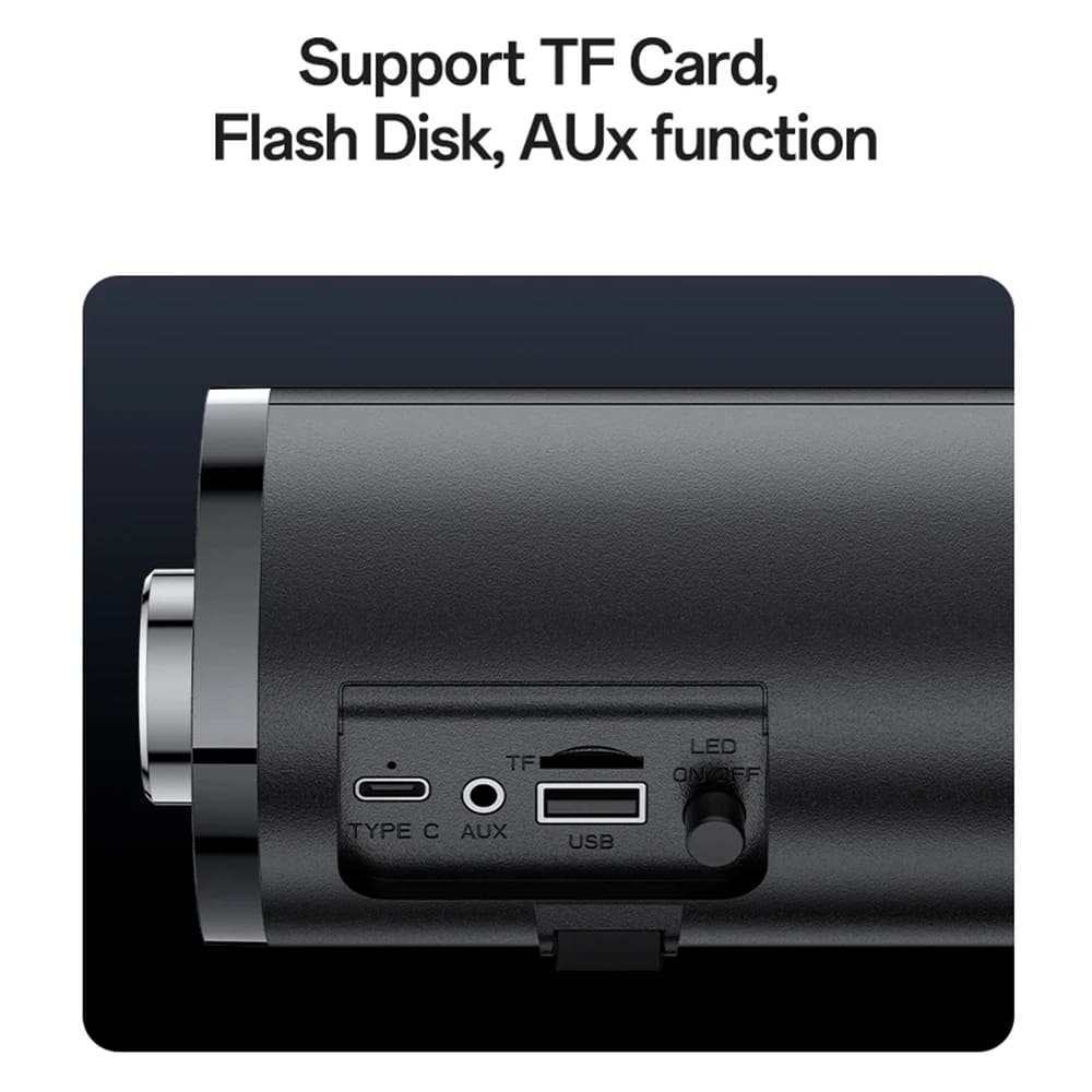 Ηχείο Bluetooth Yesido YSW27, 10W, RGB, Μαύρο