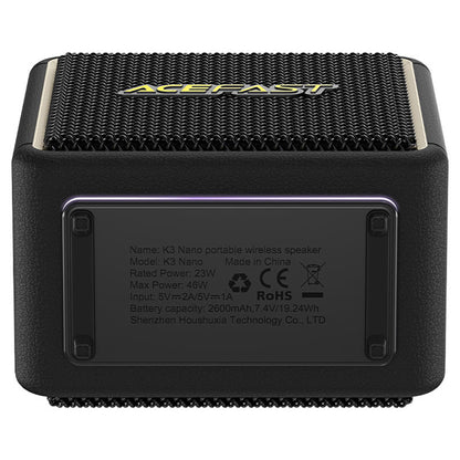 Φορητό Ηχείο Bluetooth Acefast K3 Nano, 1 x 30W - 1 x 16W, RGB, Αδιάβροχο, Μαύρο
