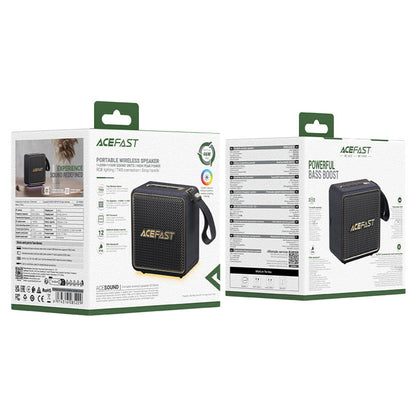 Φορητό Ηχείο Bluetooth Acefast K3 Nano, 1 x 30W - 1 x 16W, RGB, Αδιάβροχο, Μαύρο