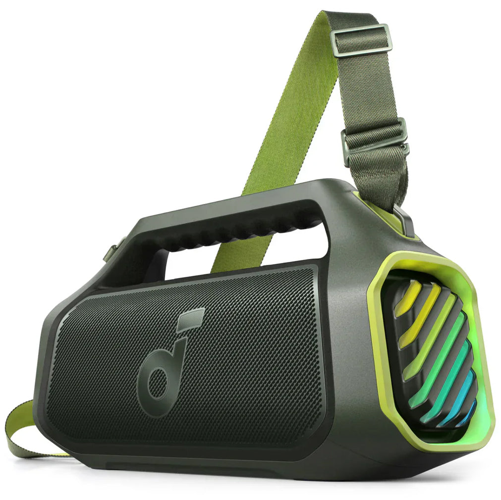 Φορητό ηχείο Bluetooth Anker Soundcore Boom 2 Plus, 140W, RGB, αδιάβροχο, πράσινο A3134061 
