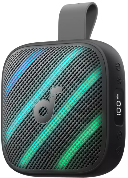 Anker SoundCore Boom Go 3i Portable Bluetooth Speaker, 15W, TWS, RGB, Waterproof, Black D5103010