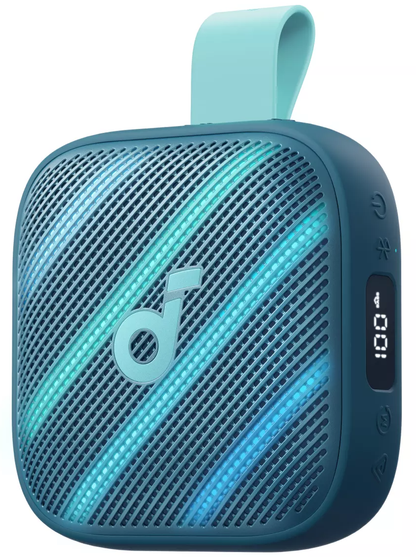 Anker SoundCore Boom Go 3i Portable Bluetooth Speaker, 15W, TWS, RGB, Waterproof, Blue D5103030
