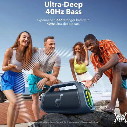 Φορητό Ηχείο Bluetooth Anker SoundCore Boom 2 Plus, 140W, TWS, RGB, Αδιάβροχο, Μπλε A3134031