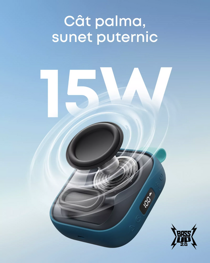 Anker SoundCore Boom Go 3i Portable Bluetooth Speaker, 15W, TWS, RGB, Waterproof, Blue D5103030