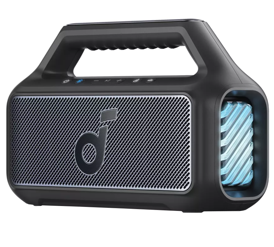 Φορητό Ηχείο Bluetooth Anker SoundCore Boom 2 Νέα Έκδοση, 80W, TWS, RGB, Αδιάβροχο, Μαύρο A3138012