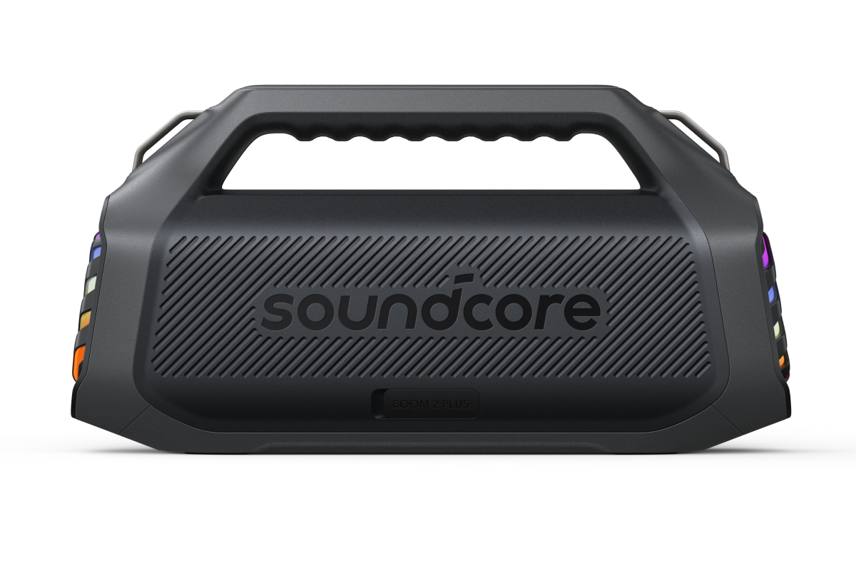 Anker SoundCore Boom 2 Plus New Version Portable Bluetooth Speaker, 140W, TWS, RGB, Waterproof, Black A3134012
