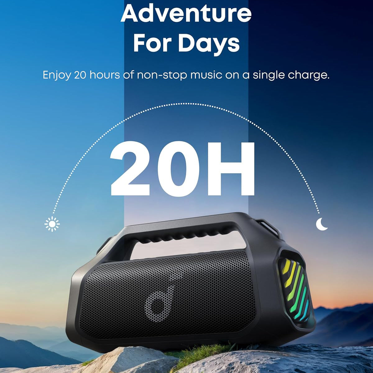 Φορητό Ηχείο Bluetooth Anker SoundCore Boom 2 Pro, 140W, TWS, RGB, Αδιάβροχο, Μαύρο A3134A11