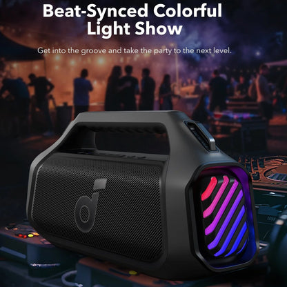 Φορητό Ηχείο Bluetooth Anker SoundCore Boom 2 Plus, 140W, TWS, RGB, Αδιάβροχο, Μαύρο A3134011