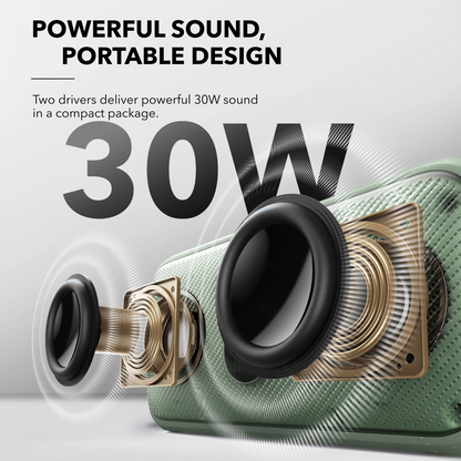 Φορητό Ηχείο Bluetooth Anker SoundCore Motion 300, 30W, TWS, Αδιάβροχο, Πράσινο A3135061