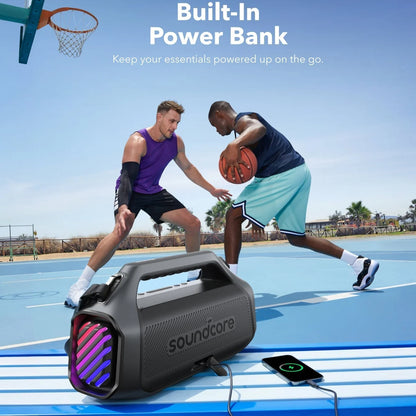 Φορητό Ηχείο Bluetooth Anker SoundCore Boom 2 Plus, 140W, TWS, RGB, Αδιάβροχο, Μαύρο A3134011