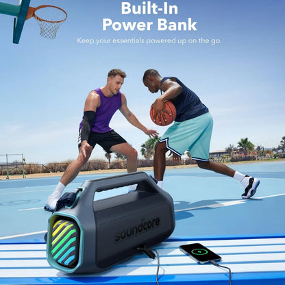 Φορητό Ηχείο Bluetooth Anker SoundCore Boom 2 Plus, 140W, TWS, RGB, Αδιάβροχο, Μπλε A3134031