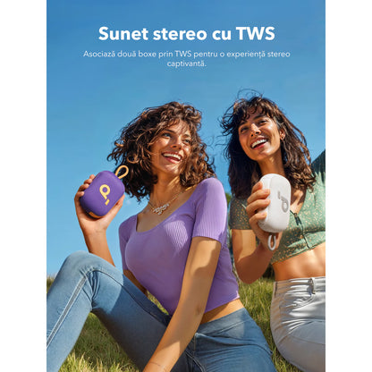 Anker SoundCore Select 4 Go Portable Bluetooth Speaker, 5W, TWS, Waterproof, Purple A31X10Q1