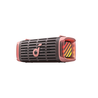 Anker SoundCore Boom 3i Portable Bluetooth Speaker, 50W, RGB, Waterproof, Brown Pink D5100080