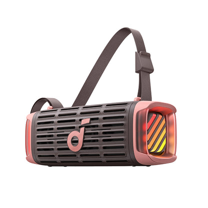 Anker SoundCore Boom 3i Portable Bluetooth Speaker, 50W, RGB, Waterproof, Brown Pink D5100080