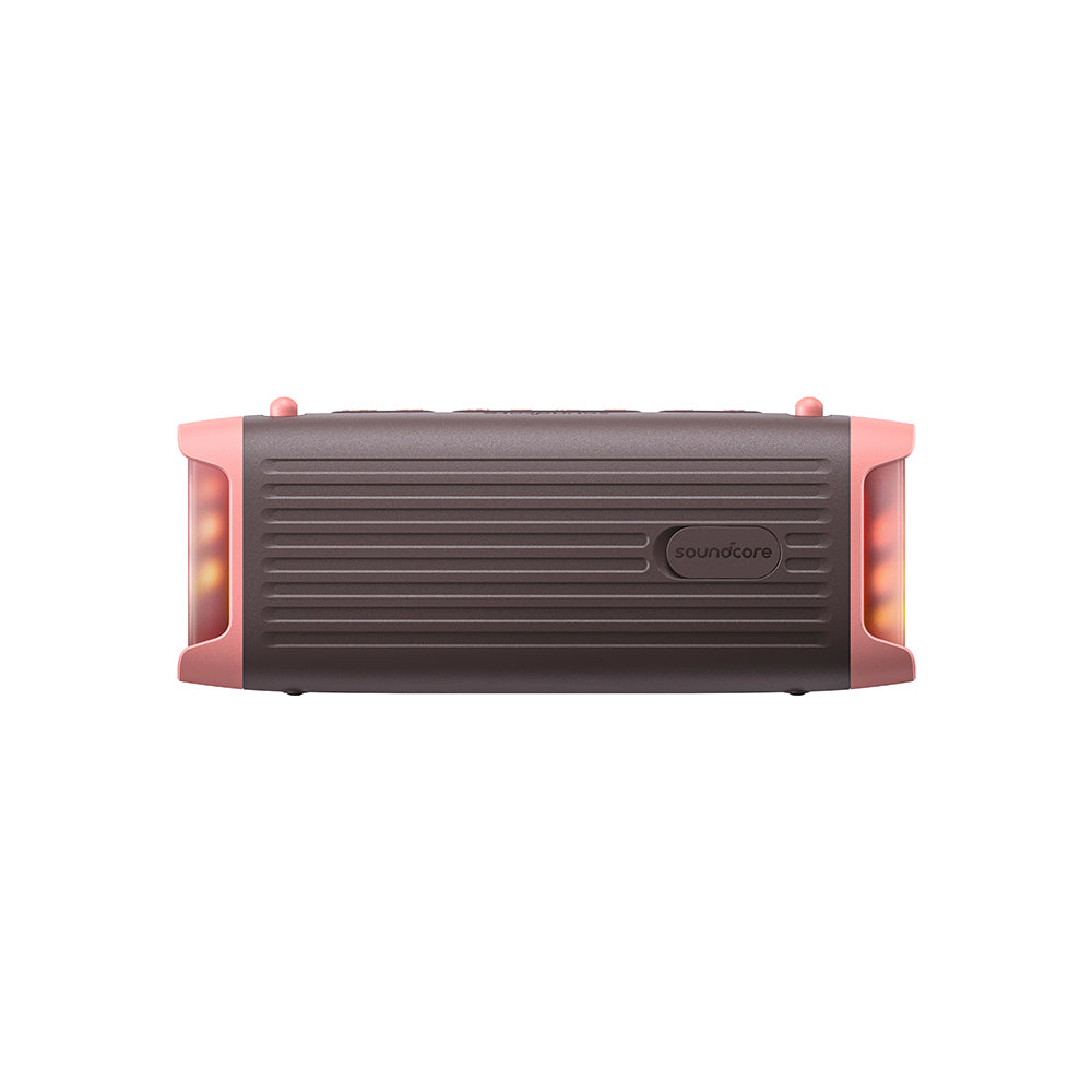 Anker SoundCore Boom 3i Portable Bluetooth Speaker, 50W, RGB, Waterproof, Brown Pink D5100080