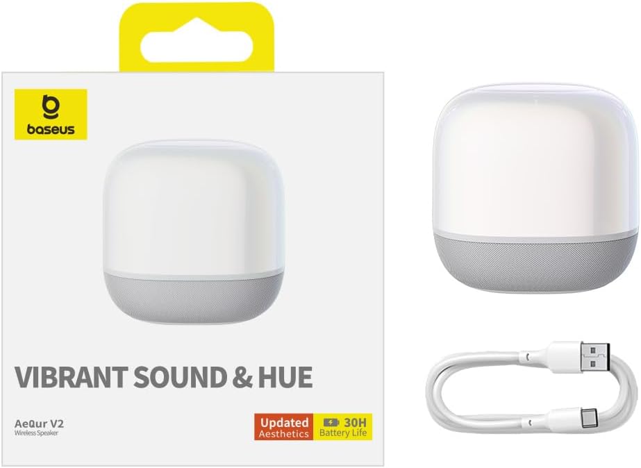 Ηχείο Bluetooth Baseus AeQur V2, Λευκό