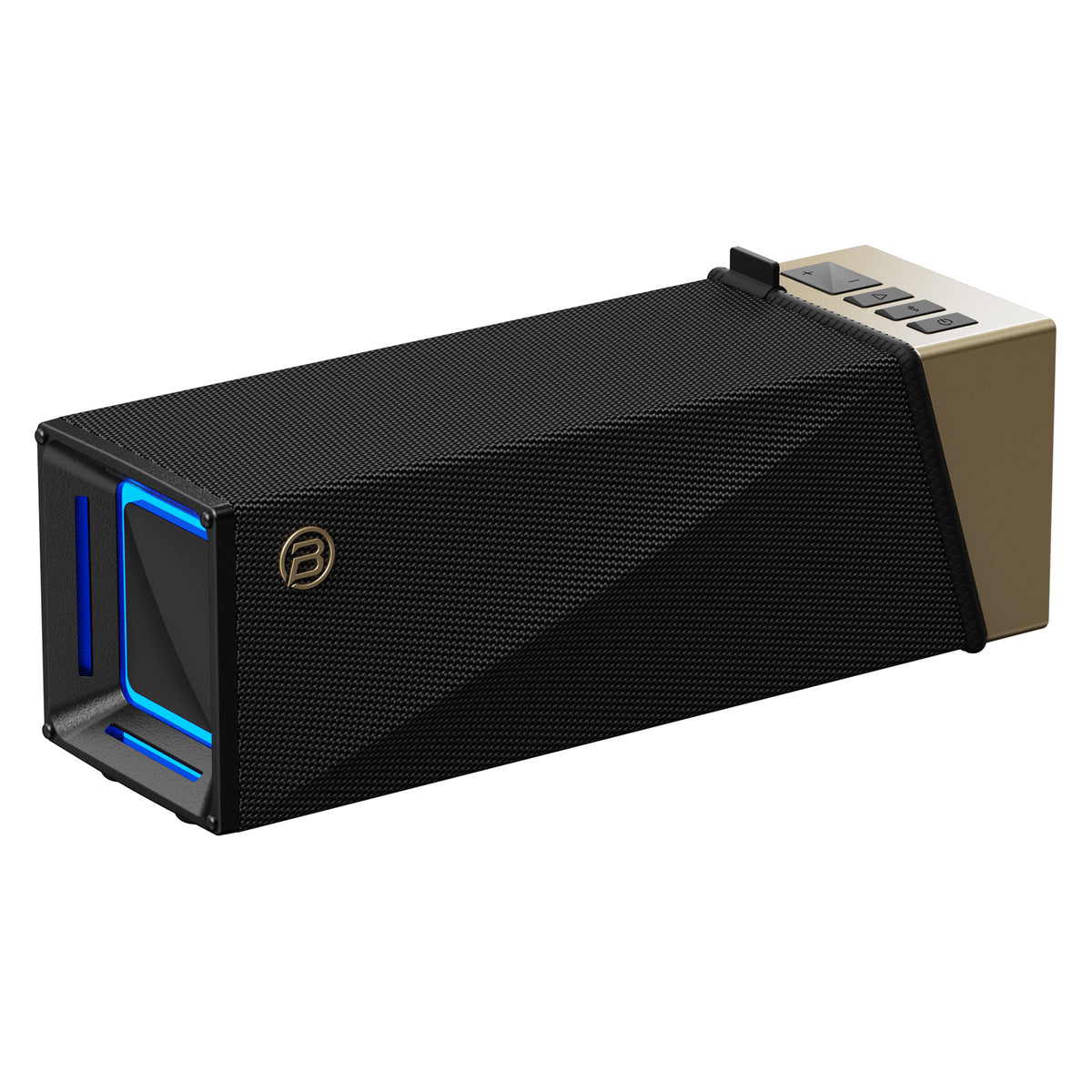 Φορητό Ηχείο Bluetooth Bugani Brief TT, 60W, RGB, Αδιάβροχο, Μαύρο Χρυσό