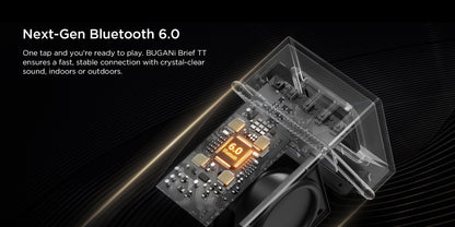 Φορητό Ηχείο Bluetooth Bugani Brief TT, 60W, RGB, Αδιάβροχο, Μαύρο Χρυσό
