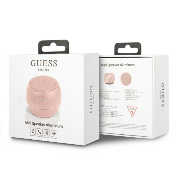 Φορητό Ηχείο Bluetooth Guess, 3W, Ροζ