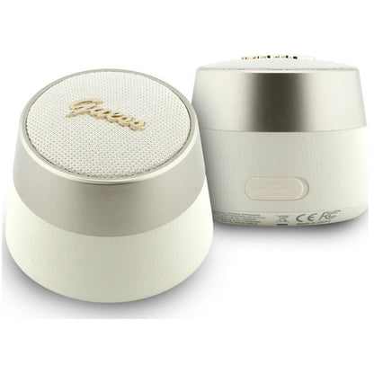 Φορητό Ηχείο Bluetooth Guess Script Μεταλλικό Λογότυπο, 5W, TWS, Χρυσό