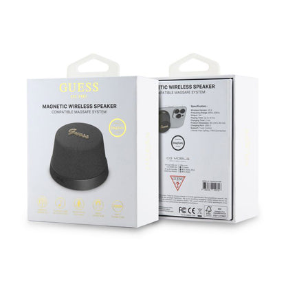 Φορητό Ηχείο Bluetooth Guess Stand Magnetic Script Metal, 3W, Μαύρο