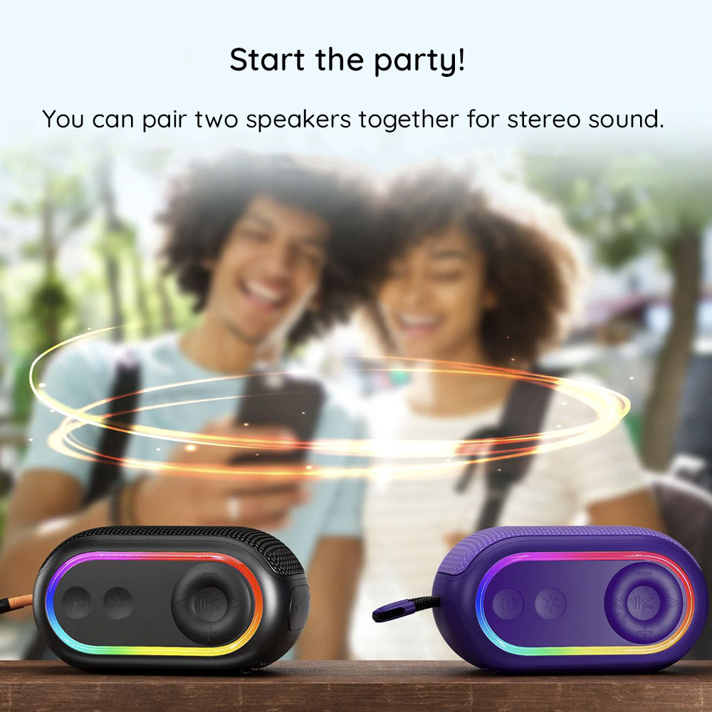 Φορητό Ηχείο Bluetooth HAVIT SK809BT, 7W, RGB, Αδιάβροχο, Μωβ