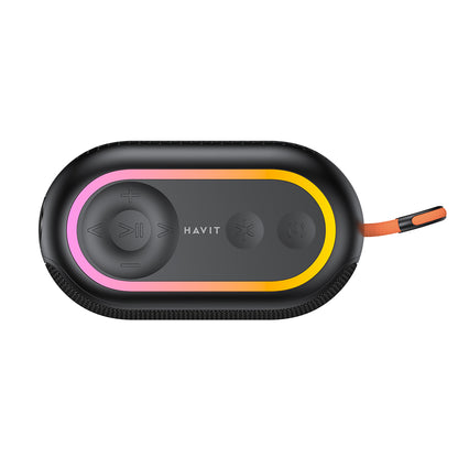 Φορητό Ηχείο Bluetooth HAVIT SK809BT, 7W, RGB, Αδιάβροχο, Μαύρο