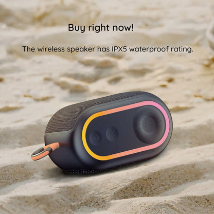 Φορητό Ηχείο Bluetooth HAVIT SK809BT, 7W, RGB, Αδιάβροχο, Μαύρο