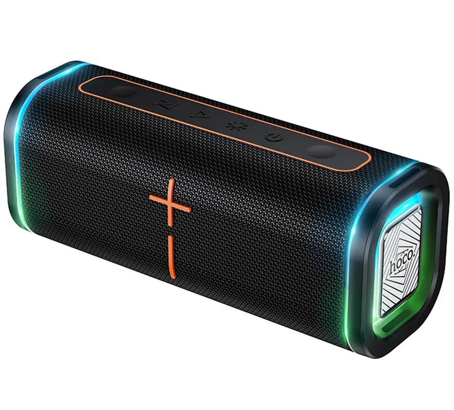HOCO HC51 Portable Bluetooth Speaker, 30W, TWS, RGB, Black