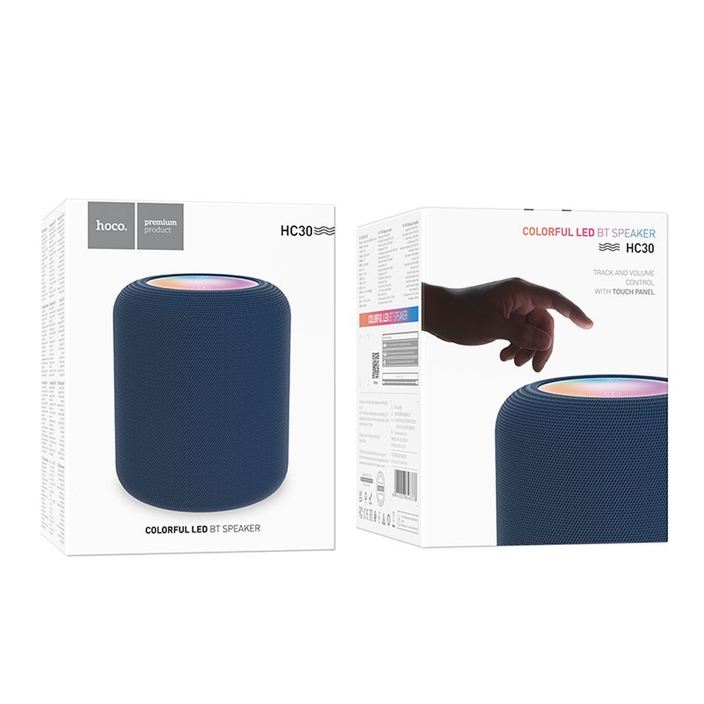 Φορητό Ηχείο Bluetooth HOCO HC30, 5W, TWS, RGB, Μπλε