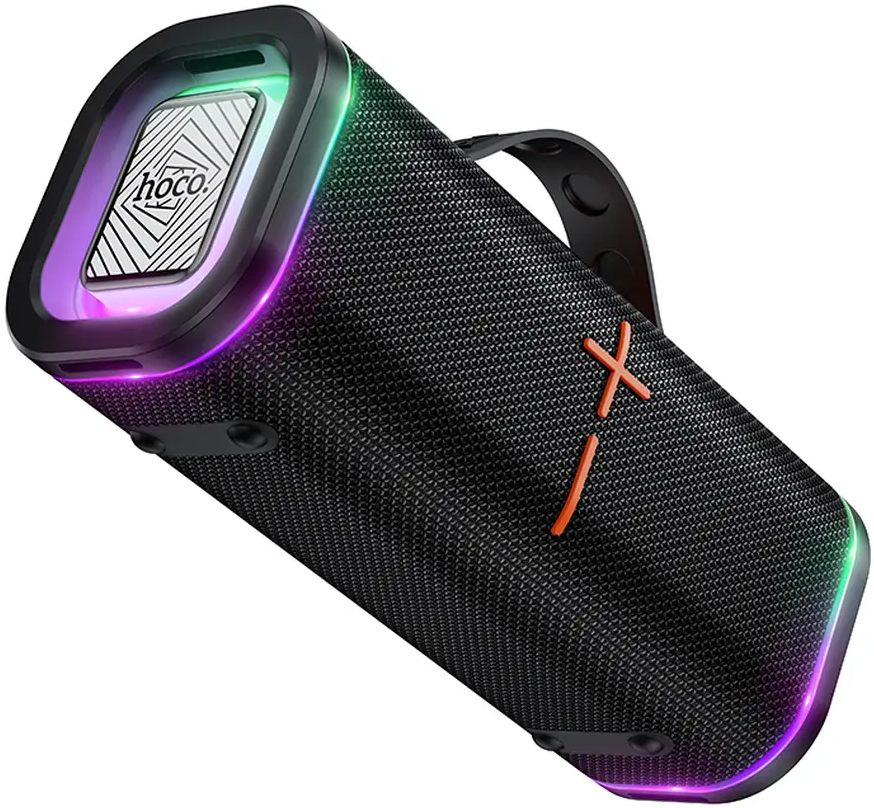 HOCO HC51 Portable Bluetooth Speaker, 30W, TWS, RGB, Black