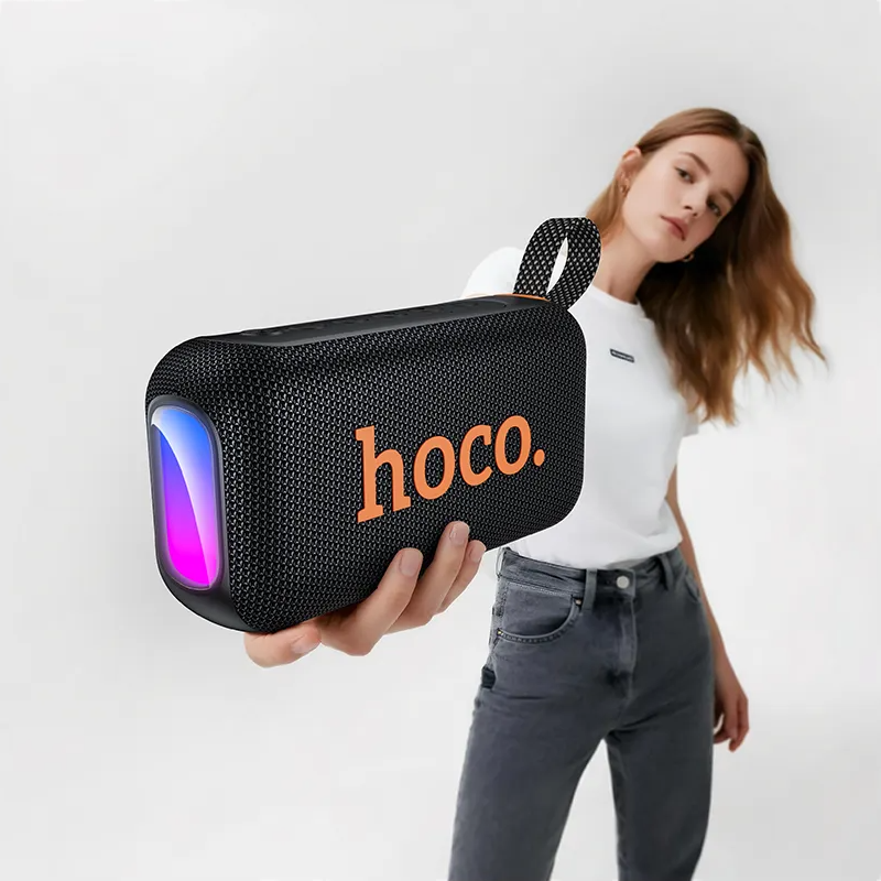 Φορητό Ηχείο Bluetooth HOCO HC32, 2 x 10W, TWS, RGB, Μαύρο