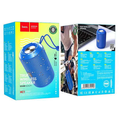 Φορητό Ηχείο Bluetooth HOCO HC1, 5W, TWS, Αδιάβροχο, Μπλε