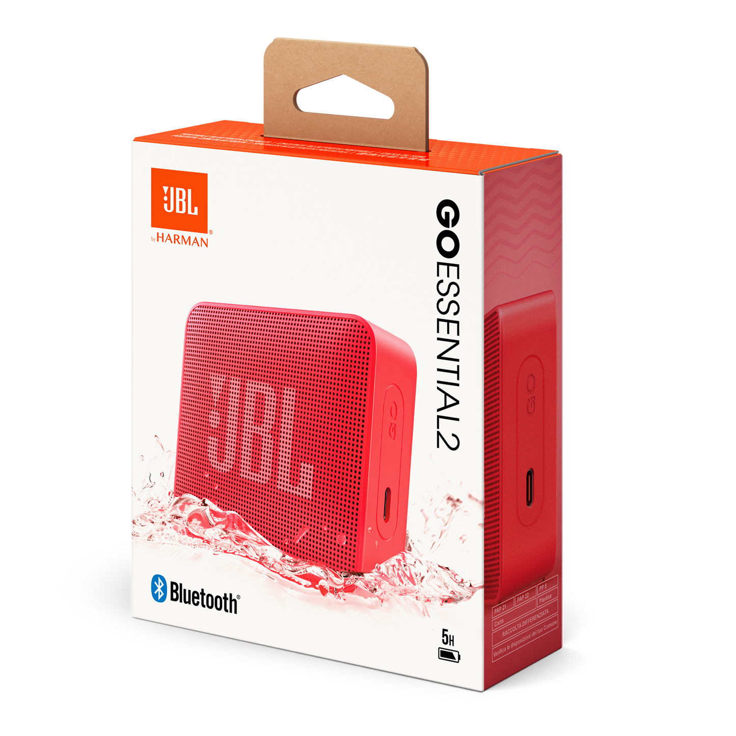 Φορητό Ηχείο Bluetooth JBL Go Essential 2, 3.1W, Pro Sound, Αδιάβροχο, Ροζ JBLGOES2REDCN