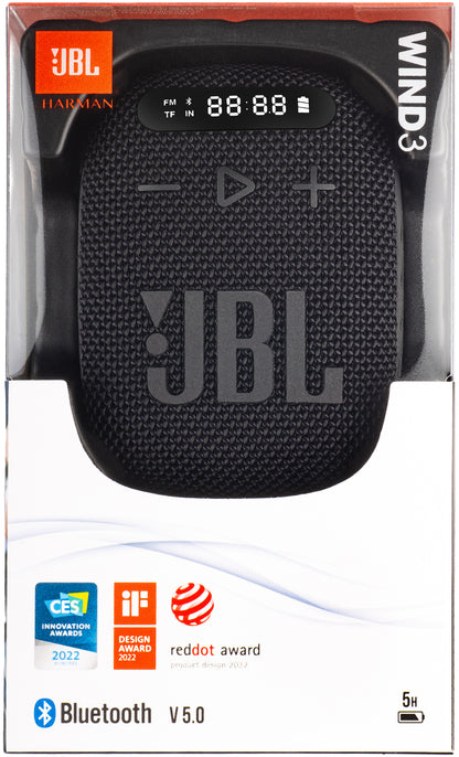 Φορητό Ηχείο Bluetooth JBL Wind 3, 5W, Αδιάβροχο, Μαύρο JBLWIND3