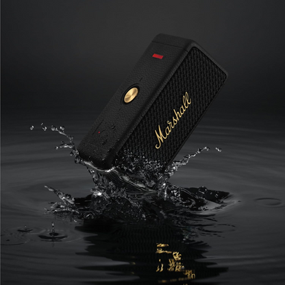 Marshall Emberton II Portable Bluetooth Speaker, 20W, Waterproof, Black Gold